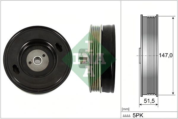 Belt Pulley, crankshaft